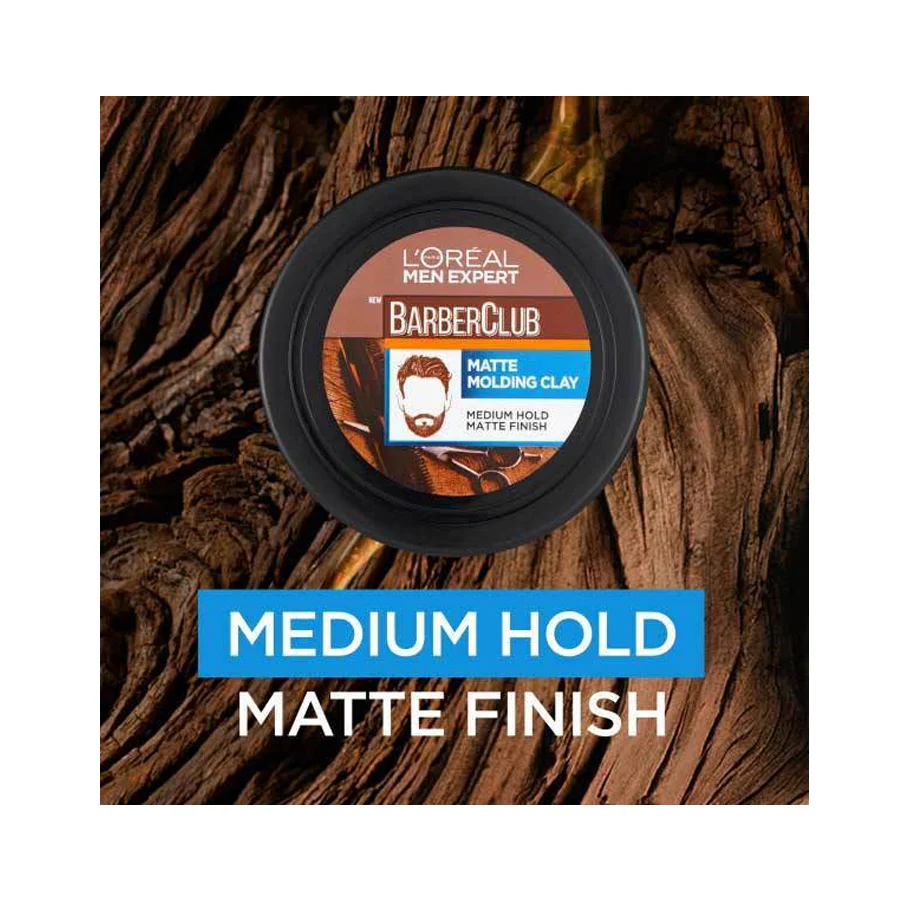 L'Oréal Paris Men Expert Barber Club Matte Moulding Clay 75ml - Image 3