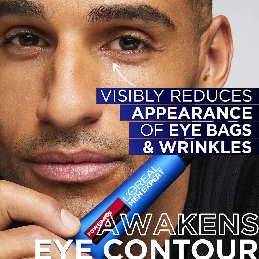 L'Oréal Paris Men Expert Power Age Eye Cream Hyaluronic Acid 15ml - Image 2