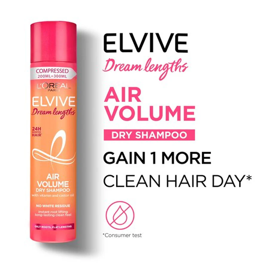 L'Oréal Paris Dream Lengths Air Volume Dry Shampoo 200ml - Image 2