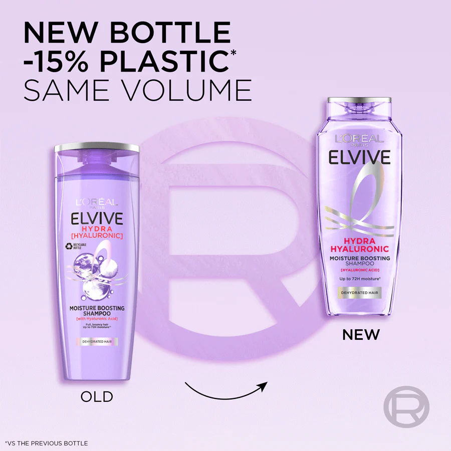 L'Oréal Paris Elvive Hydra Hyaluronic Acid Shampoo 400ml - Image 3
