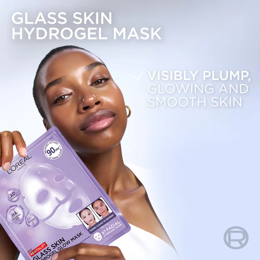 L'Oreal Paris Revitalift Glass Skin Hydrogel Glow Mask (1 Mask) - Image 3