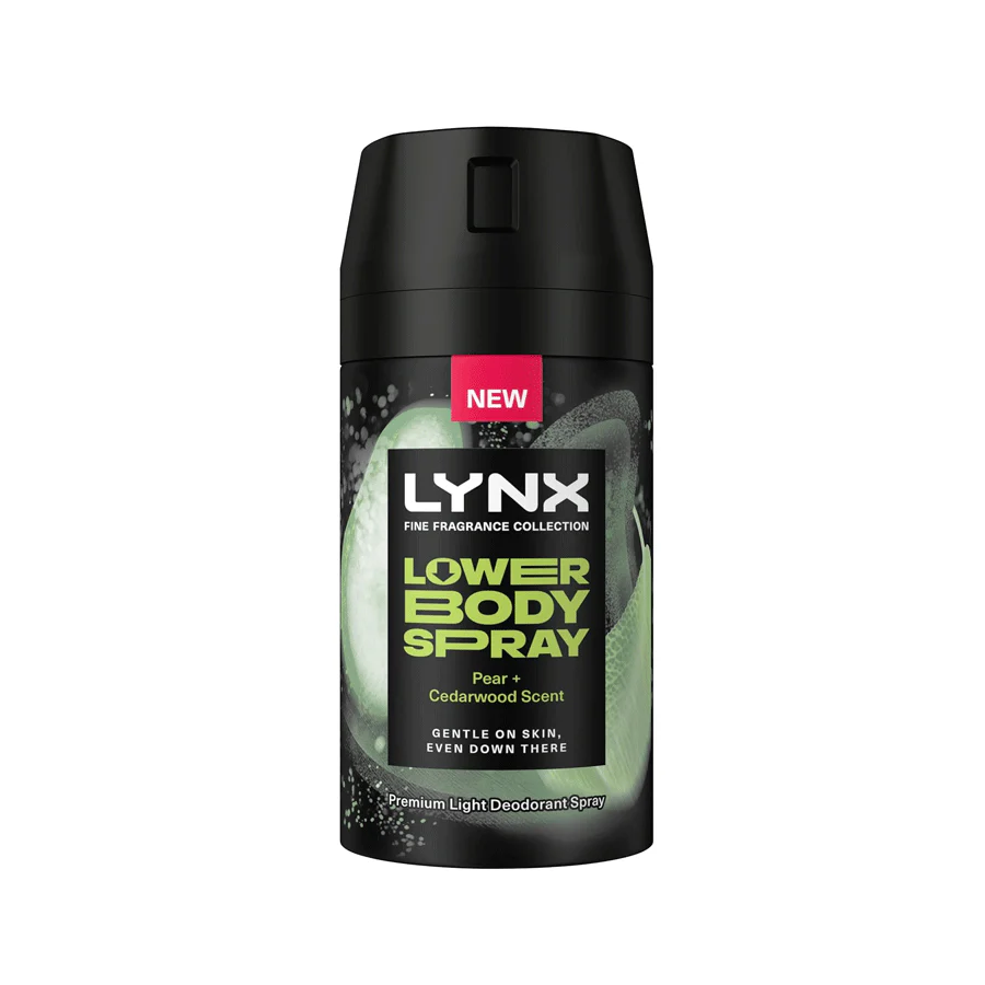 Lynx Fine Fragrance Collection Lower Body Spray Pear and Cedarwood 100ml