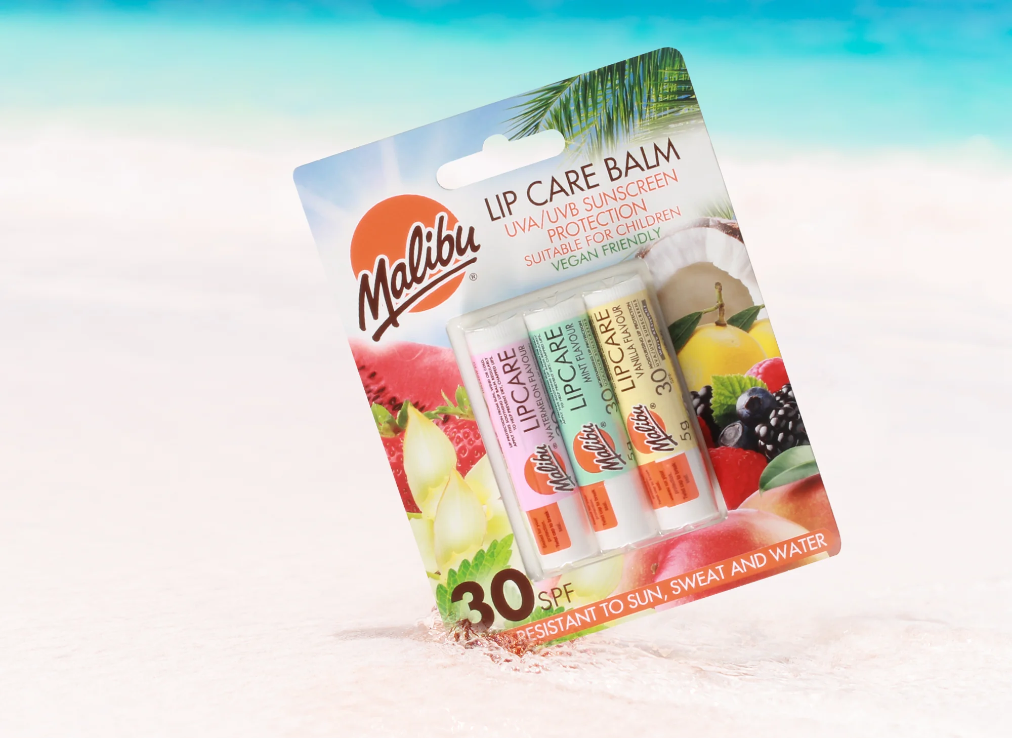Malibu Lip Care Balm SPF 30 (3 Pack) - Image 3