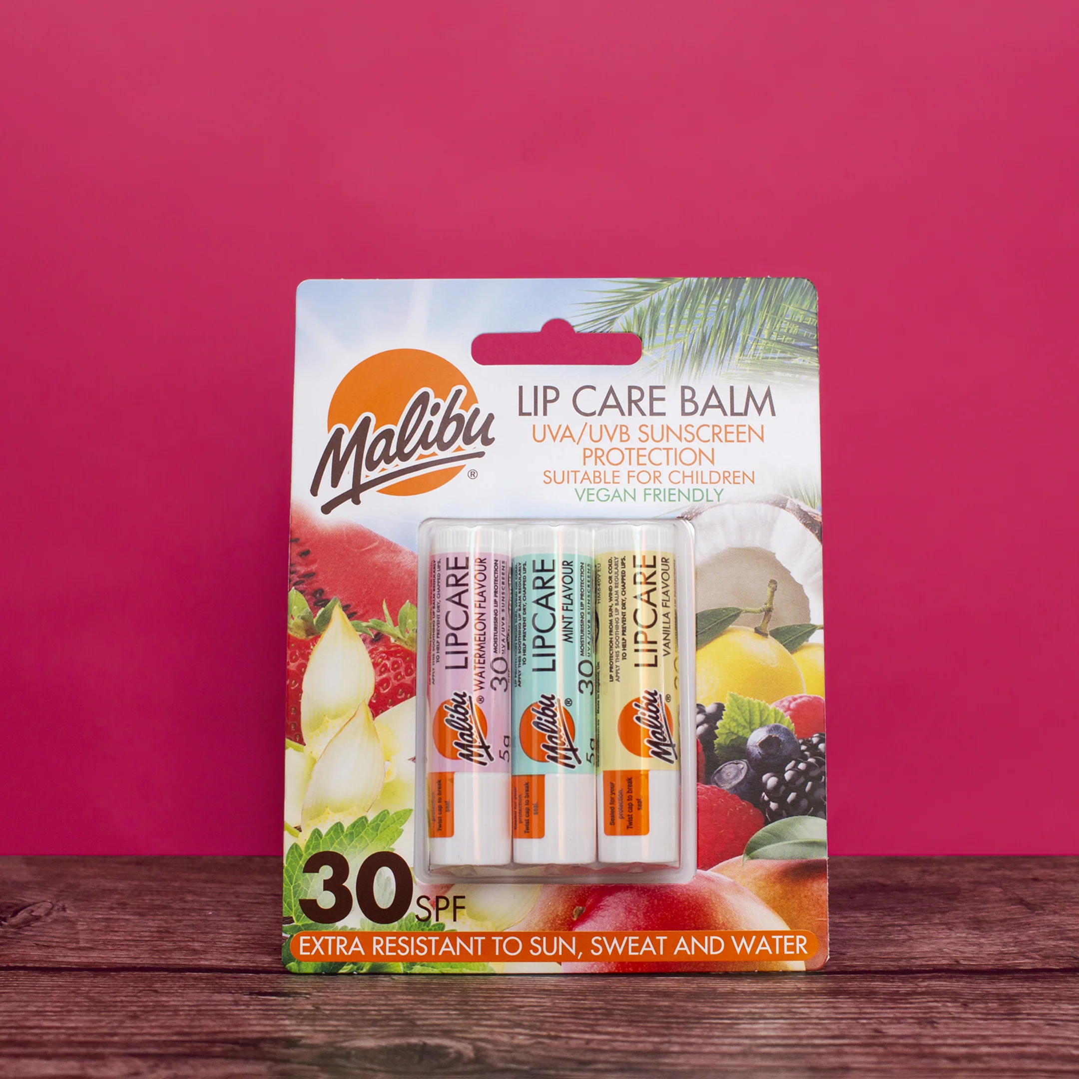 Malibu Lip Care Balm SPF 30 (3 Pack) - Image 4