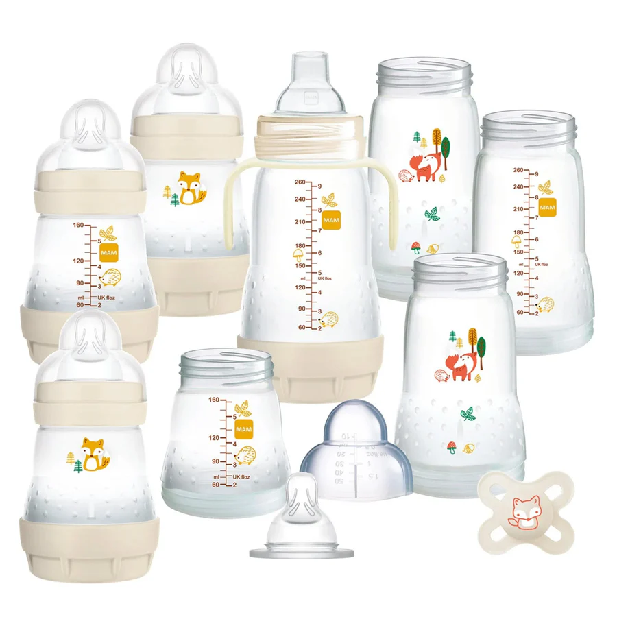 MAM Baby Easy Start Anti-Colic Self Sterilising Newborn Bottles & Soother Set