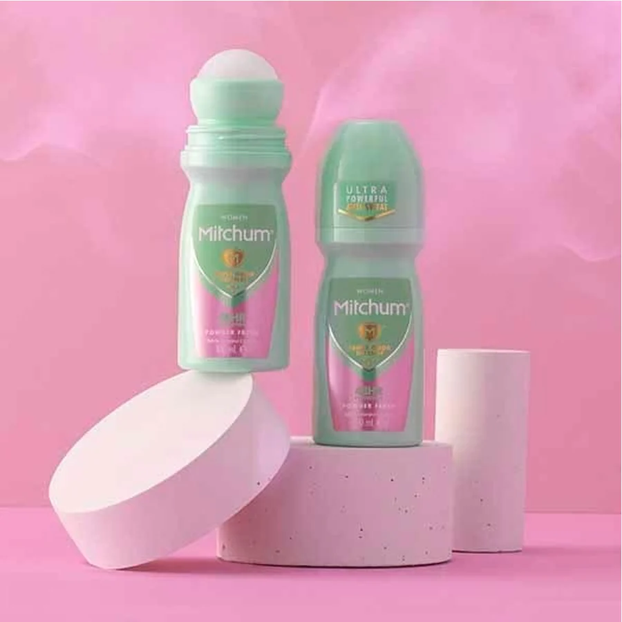 Mitchum Powder Fresh Anti-Perspirant Roll On Deodorant 100ml - Image 2