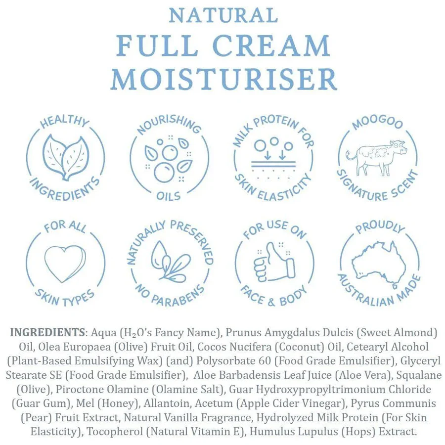 MooGoo Full Cream Moisturiser 200g - Image 3