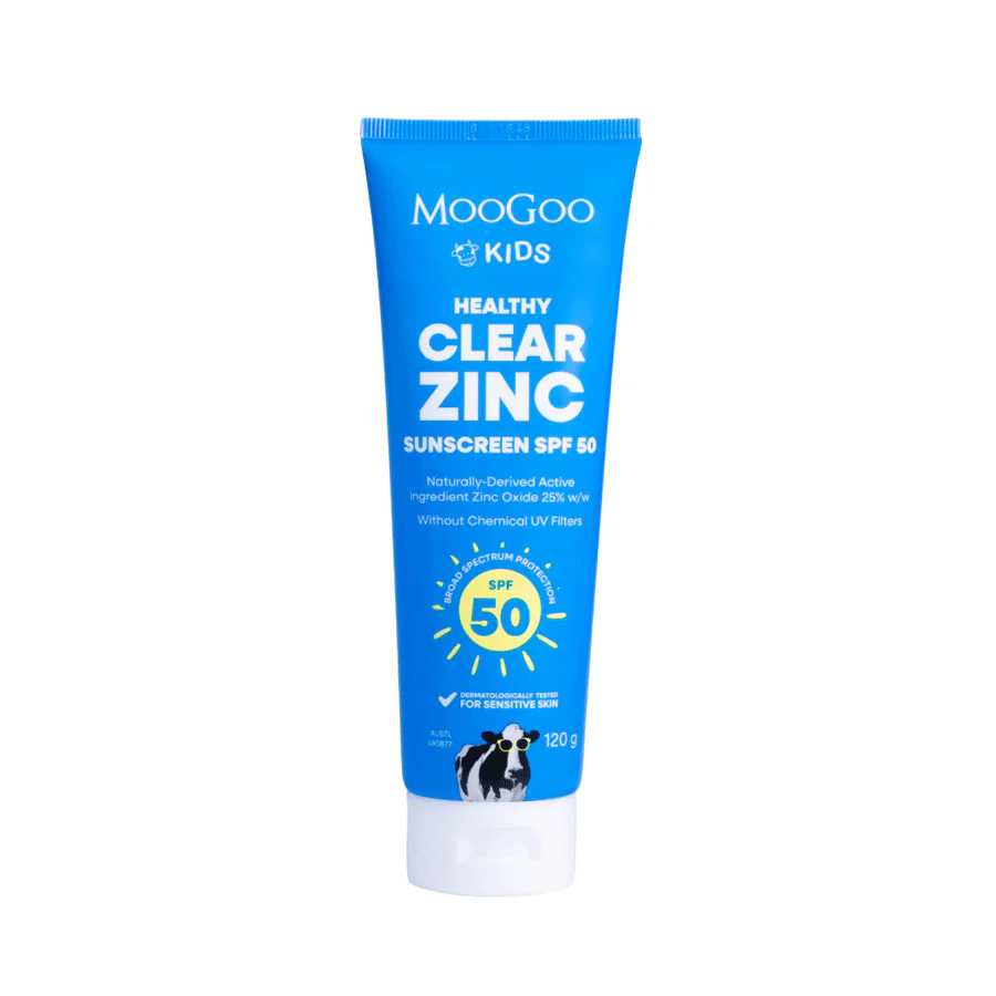 MooGoo Kids Healthy Clear Zinc Sunscreen SPF50 120g