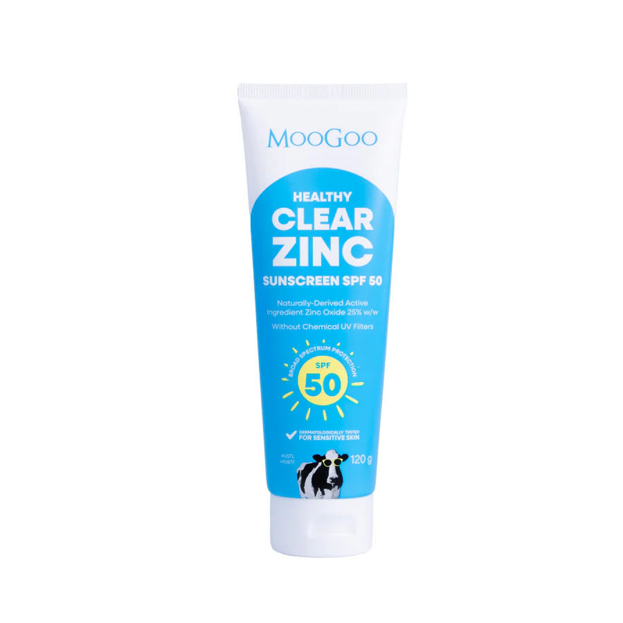 MooGoo Clear Zinc Sunscreen SPF 50 120g