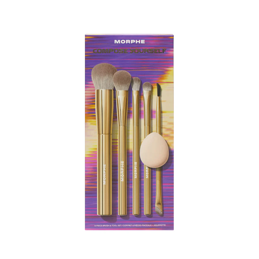 MORPHE Holiday Compose Yourself 6 Piece Makeup Brush & Tool Set
