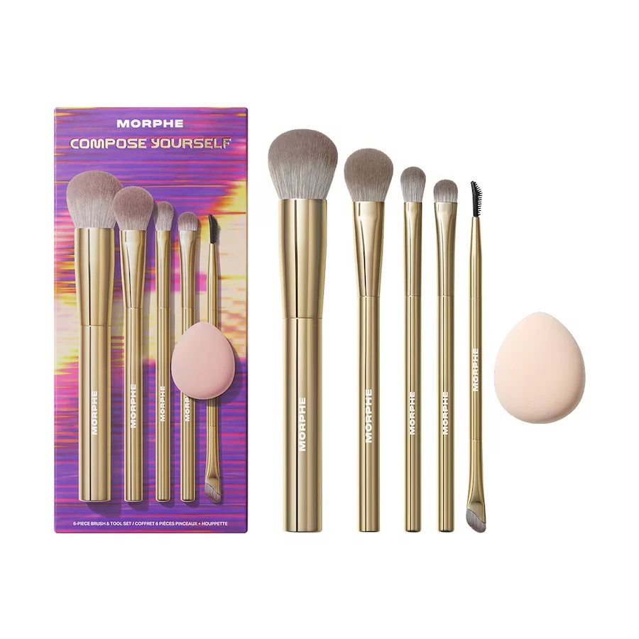 MORPHE Holiday Compose Yourself 6 Piece Makeup Brush & Tool Set - Image 4