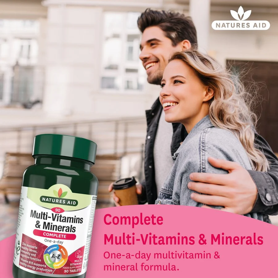 Natures Aid Complete Multi-Vitamins & Minerals (120 Tablets) - Image 2