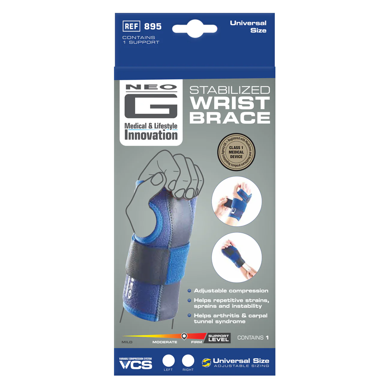 Neo G Stabilized Wrist Brace Left (Universal Size) - Image 2