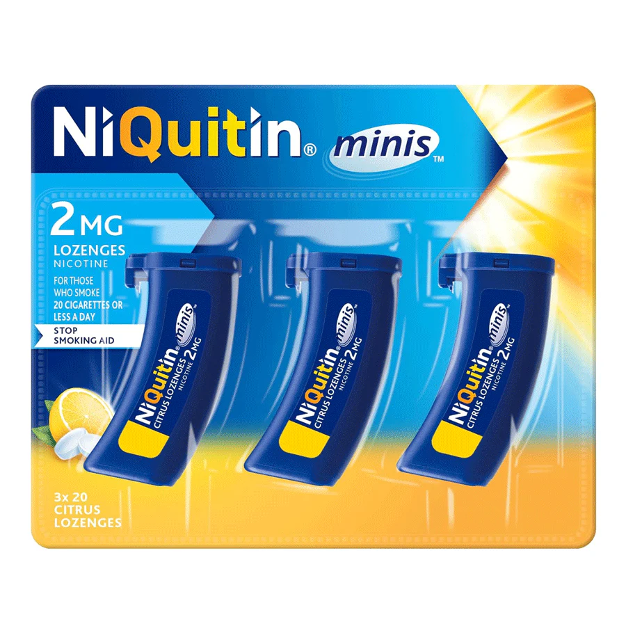 NiQuitin Mini Lozenges Citrus 2MG (60 Pack)