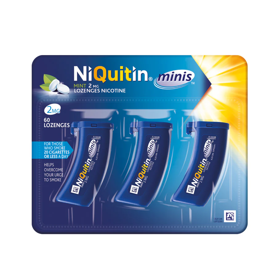 NiQuitin Mini Lozenges Mint 2MG (60 Pack)