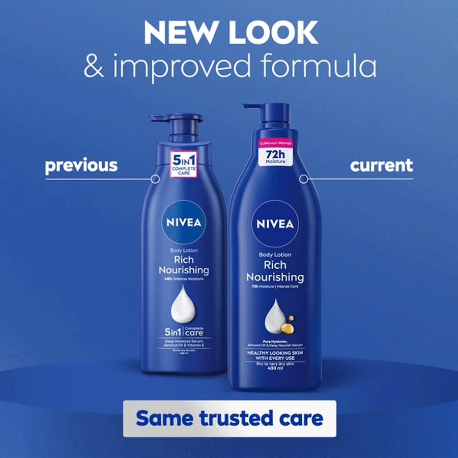 NIVEA Rich Nourishing Body Lotion 400ml - Image 2