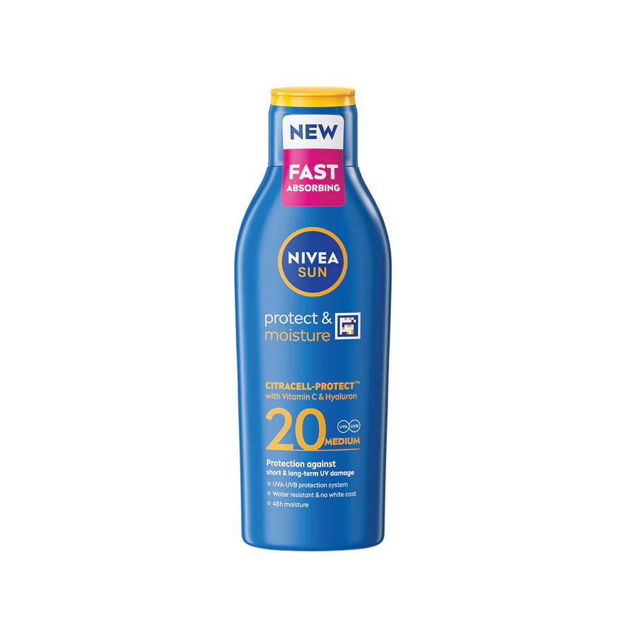 NIVEA SUN Protect & Moisture Sun Cream Lotion SPF20 200ml