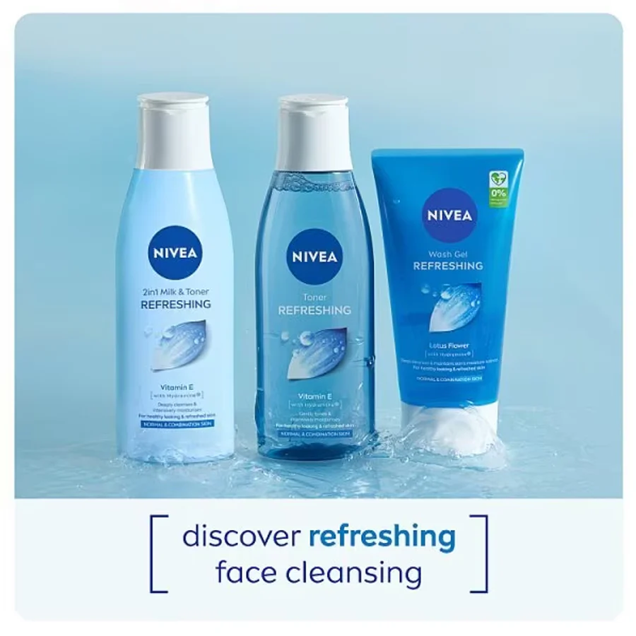 NIVEA 2in1 Milk & Toner Refreshing 200ml - Image 2