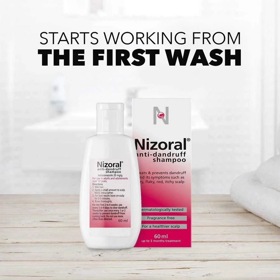 Nizoral Anti-Dandruff Shampoo 60ml - Image 3