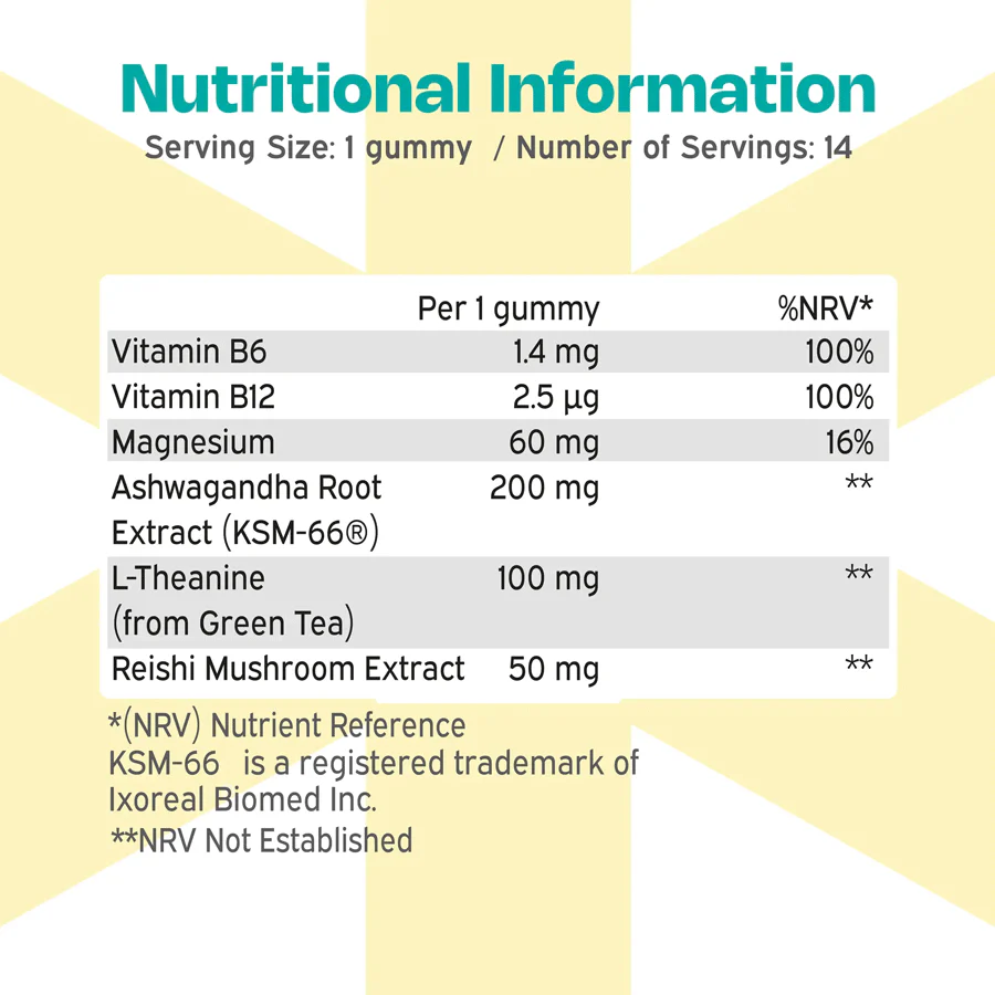 Nutriburst Ashwaghanda+ Vitamin Gummies (14 Pack) - Image 4