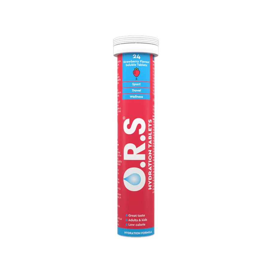 O.R.S Electrolyte Tablets Strawberry (24 Pack)