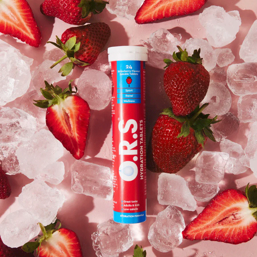 O.R.S Electrolyte Tablets Strawberry (24 Pack) - Image 2