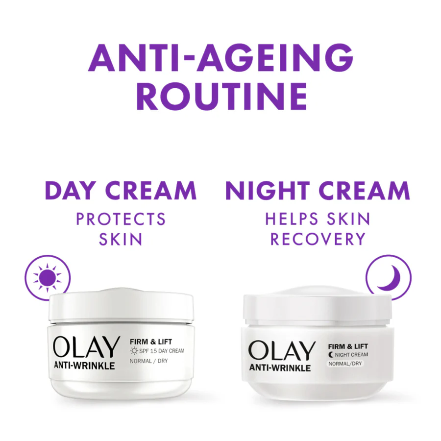 Olay Anti-Wrinkle Firm &amp; Lift Day Cream SPF15 50ml - Image 6