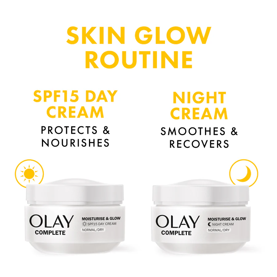 Olay Complete Moisturise & Glow Day Cream SPF15 50ml - Image 6