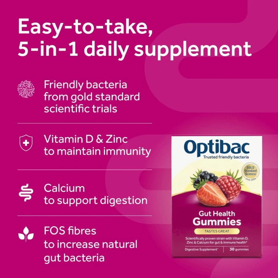 Optibac Probiotics Gut Health Gummies (30 Pack) - Image 3