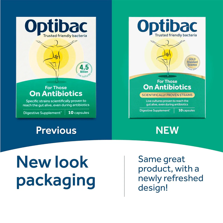 OptiBac Probiotics for those on Antibiotics (10 Capsules) - Image 6