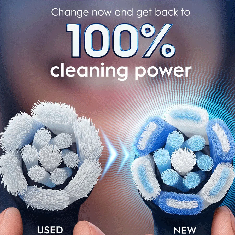 Oral-B iO Ultimate Clean Black Toothbrush Heads (2 Pack) - Image 6