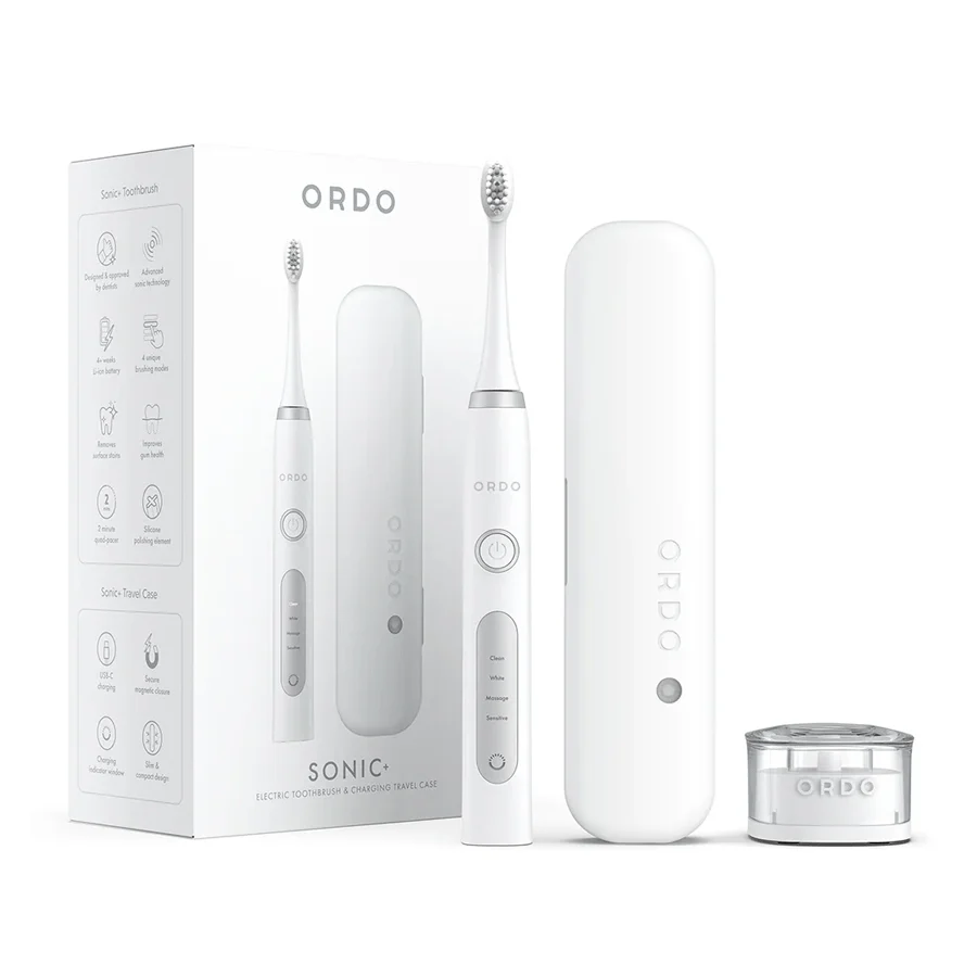 Ordo Sonic+ Electric Toothbrush and Charging Travel Case White