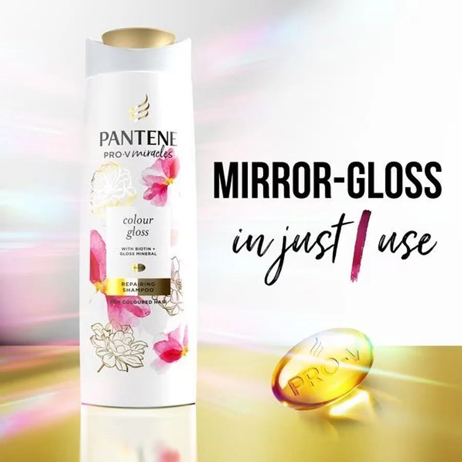 Pantene Pro-V Miracles Colour Gloss Shampoo 400ml - Image 3