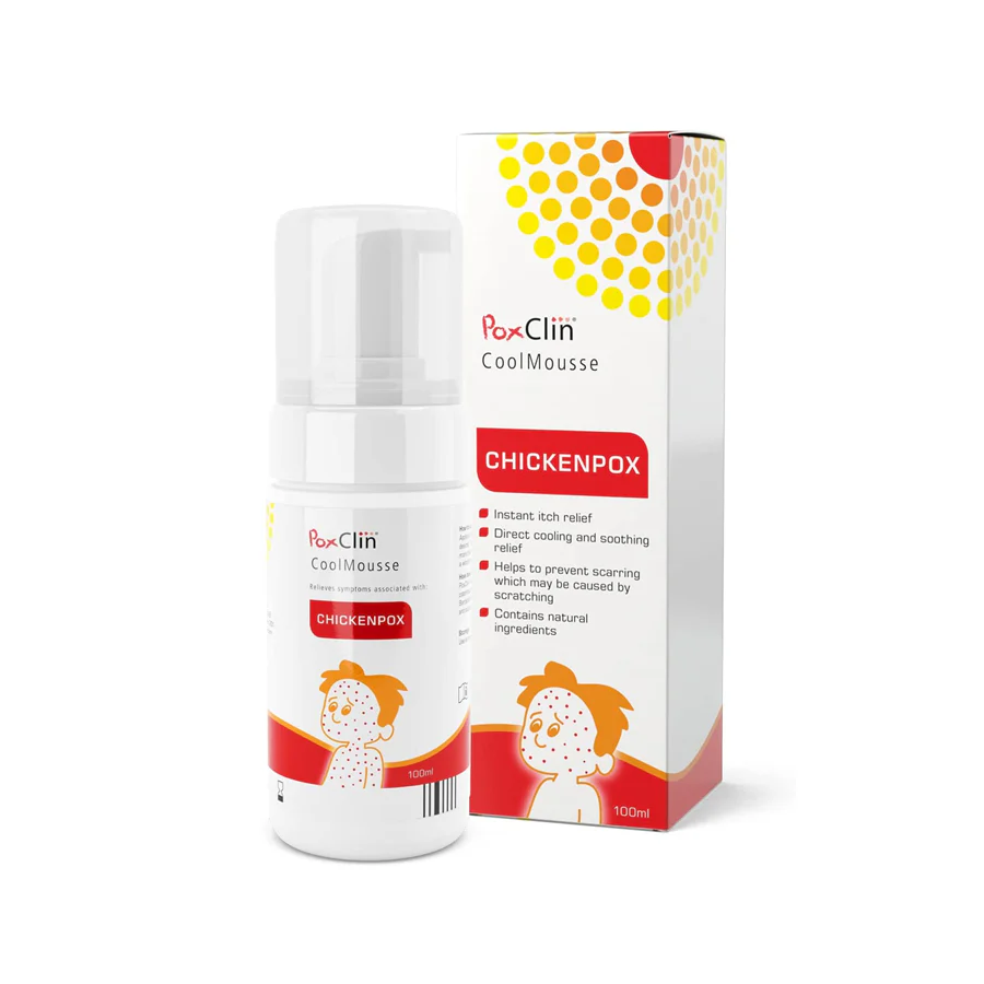 PoxClin CoolMousse Chicken Pox Instant Treatment for Children 100ml