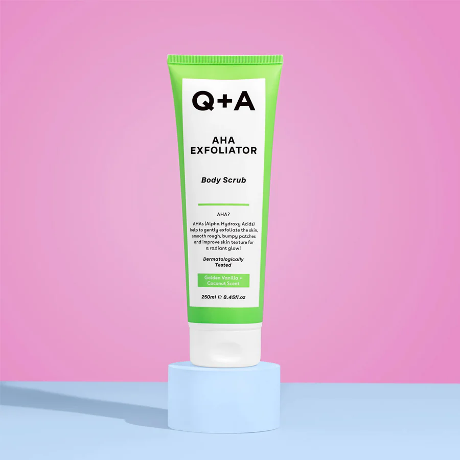 Q+A AHA Exfoliator Body Scrub 250ml - Image 2