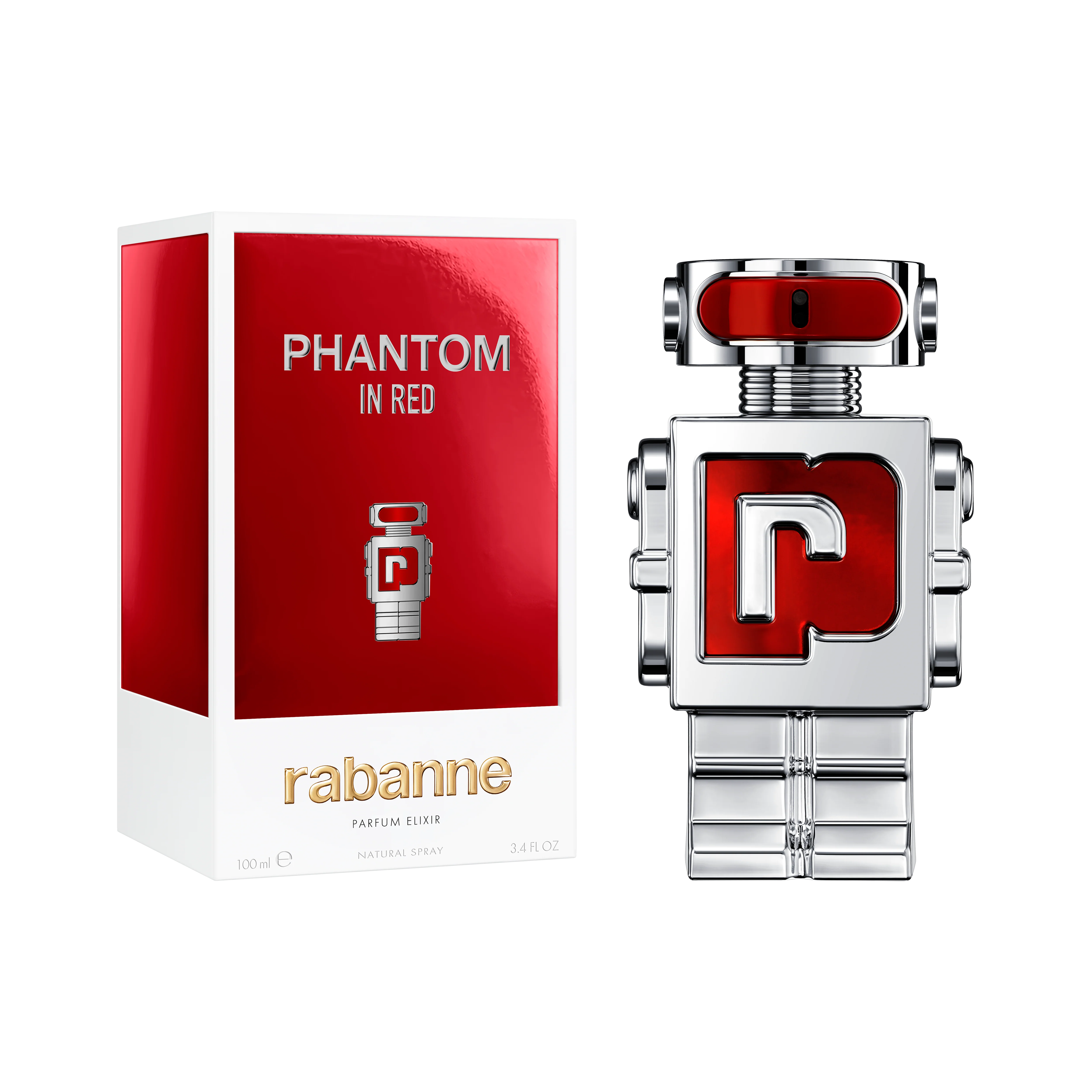 Rabanne Phantom in Red Parfum Elixir (Various Sizes) - Image 2