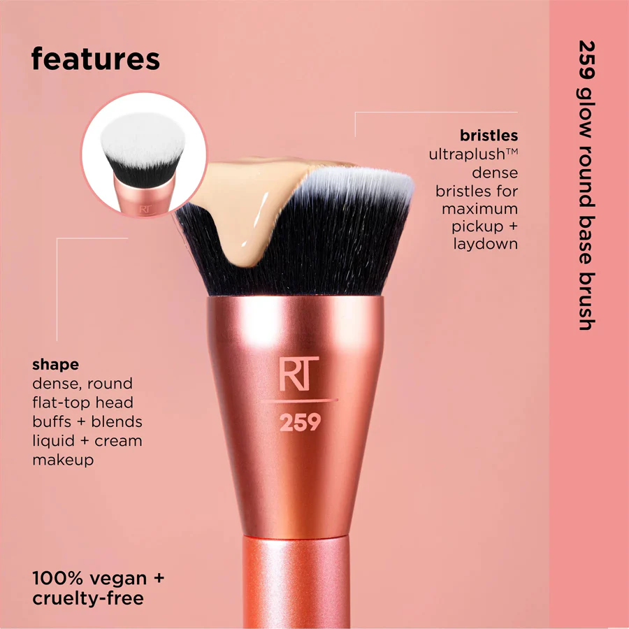Real Techniques Glow Round Base Makeup Brush - Image 5