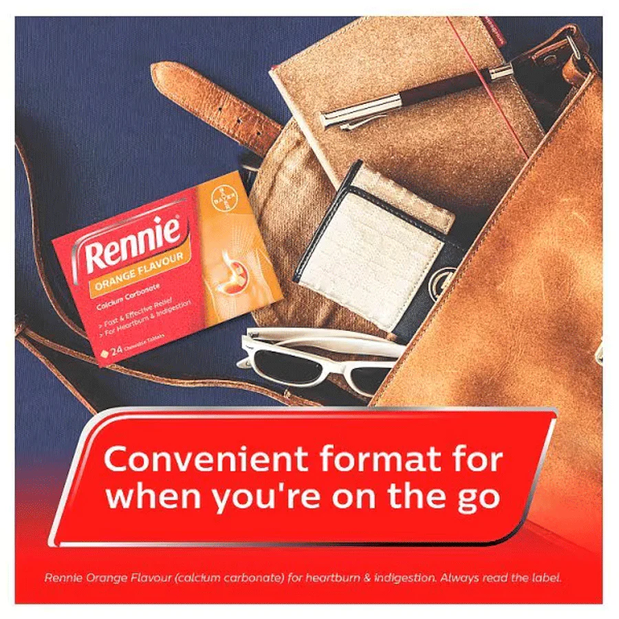 Rennie Orange Heartburn & Indigestion Relief (24 Tablets) - Image 4