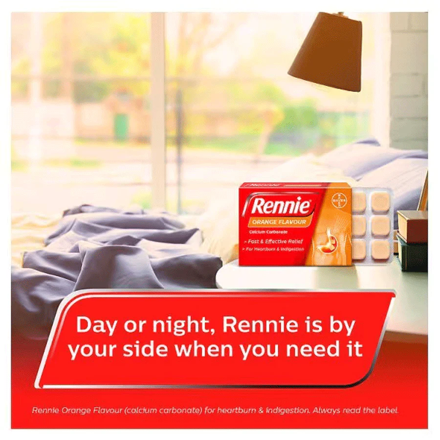Rennie Orange Heartburn & Indigestion Relief (24 Tablets) - Image 5