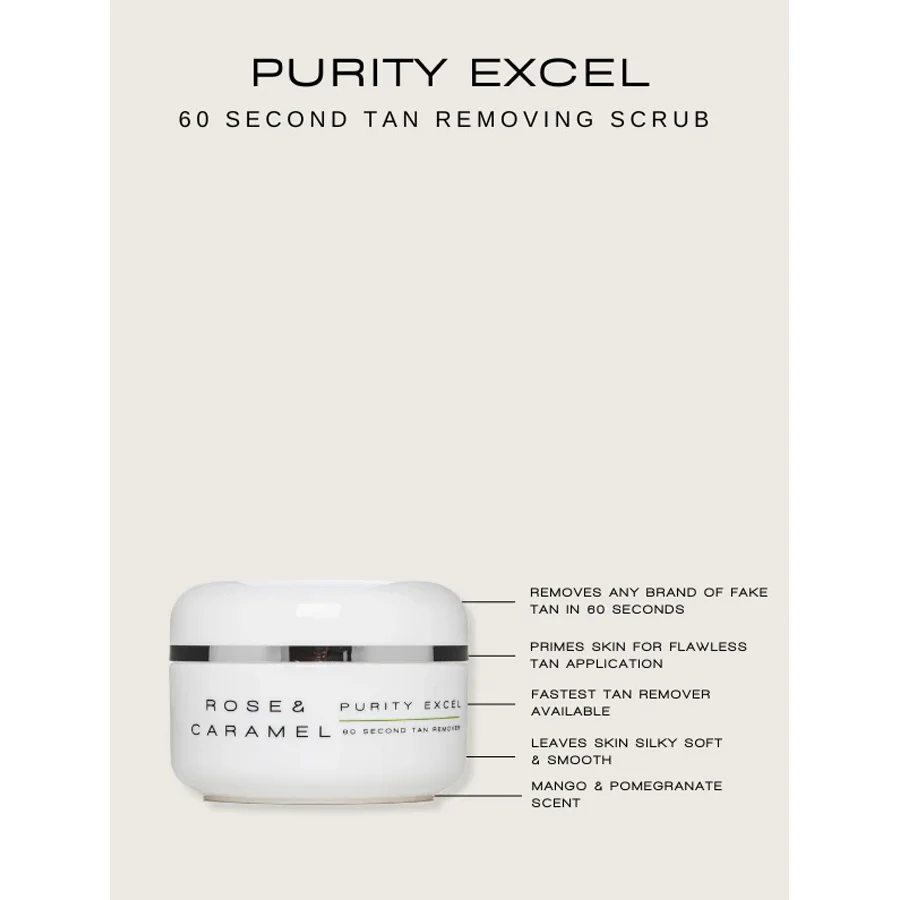 Rose & Caramel Purity Excel 60 Second Tan Remover 200ml - Image 2