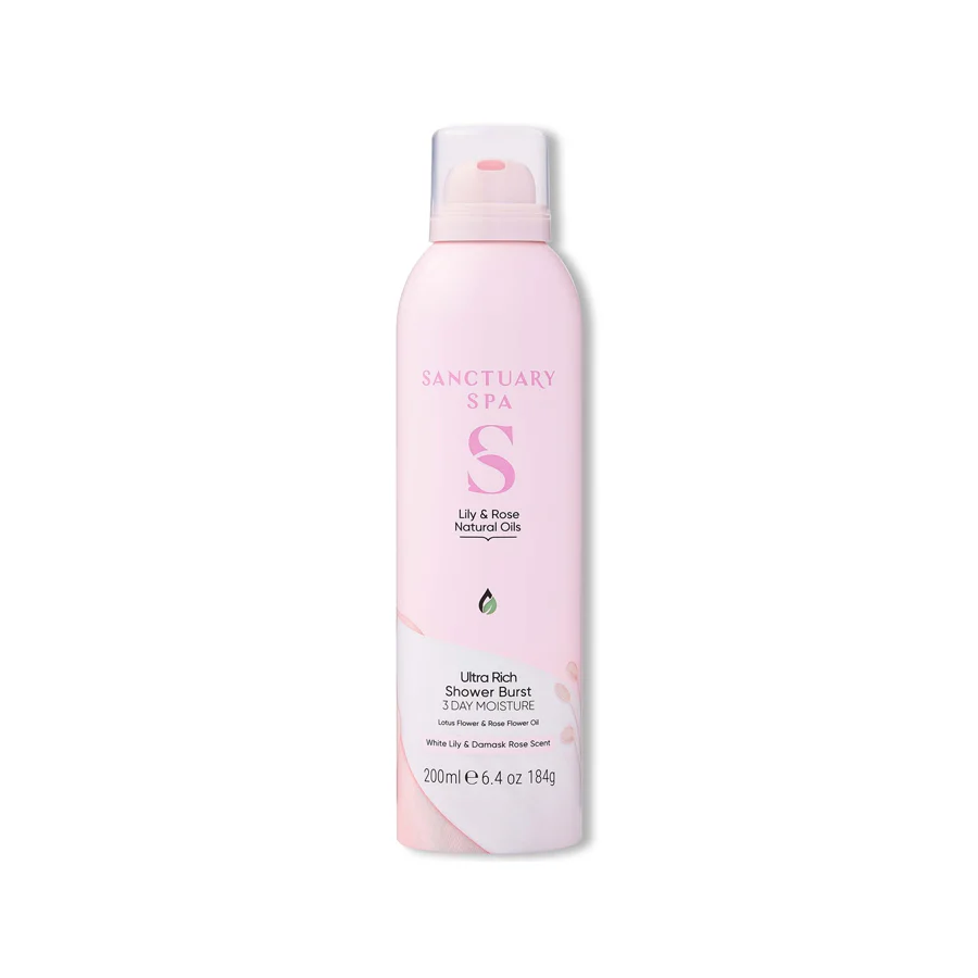 Sanctuary Spa Lily & Rose Natural Oils Ultra Rich Shower Burst 200ml