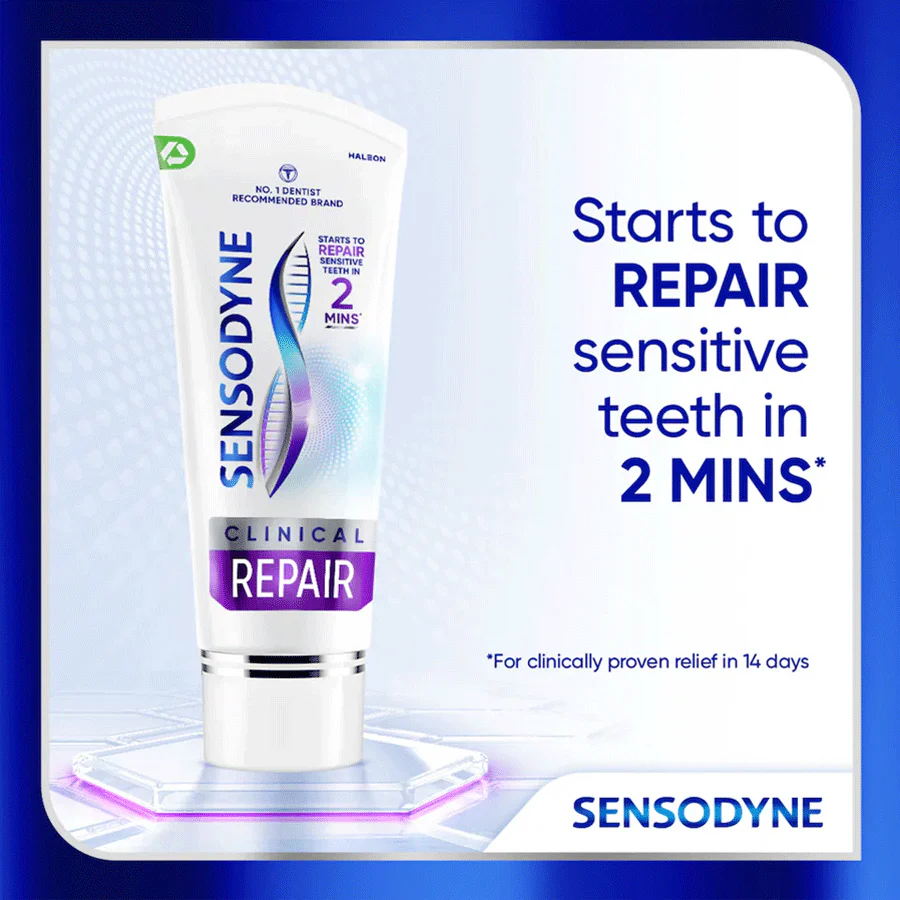 Sensodyne Clinical Repair Active White Toothpaste 75ml - Image 2