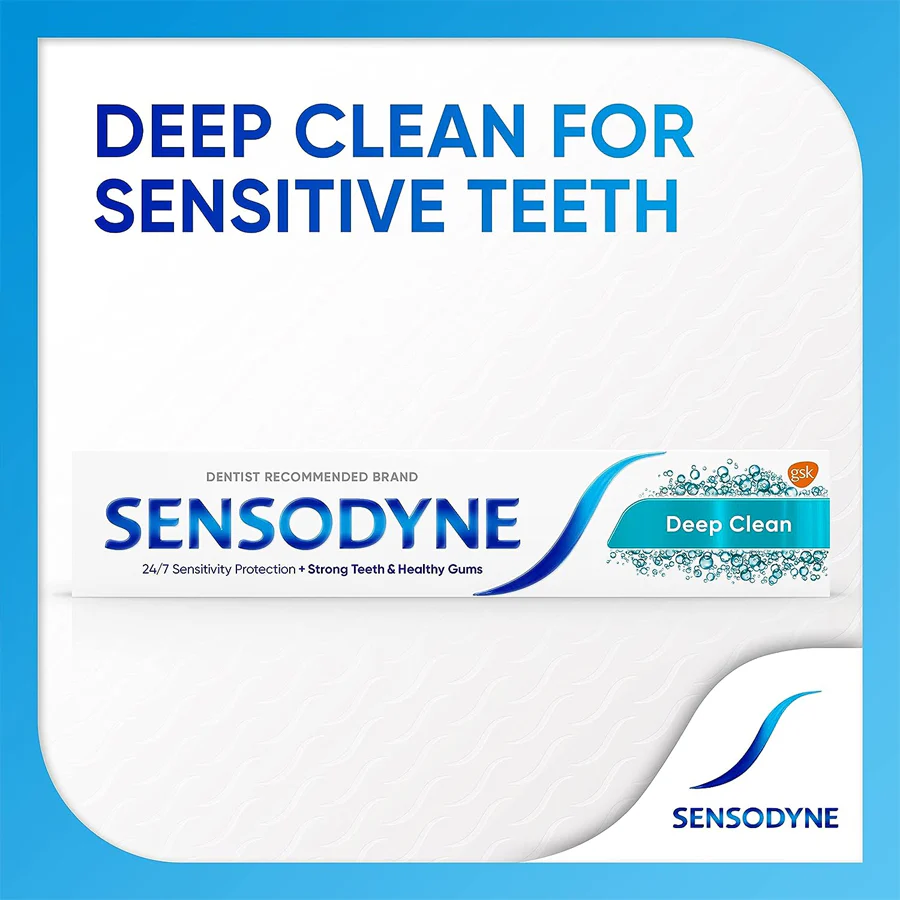 Sensodyne Deep Clean Gel Sensitive Toothpaste 75ml - Image 2