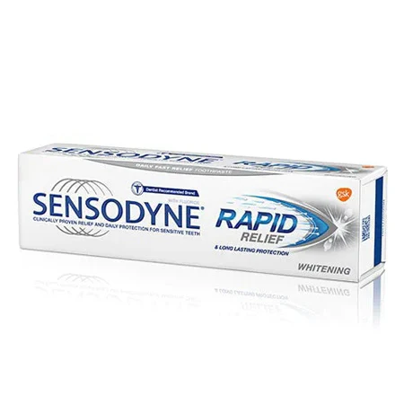 Sensodyne Rapid Relief Whitening Toothpaste 75ml