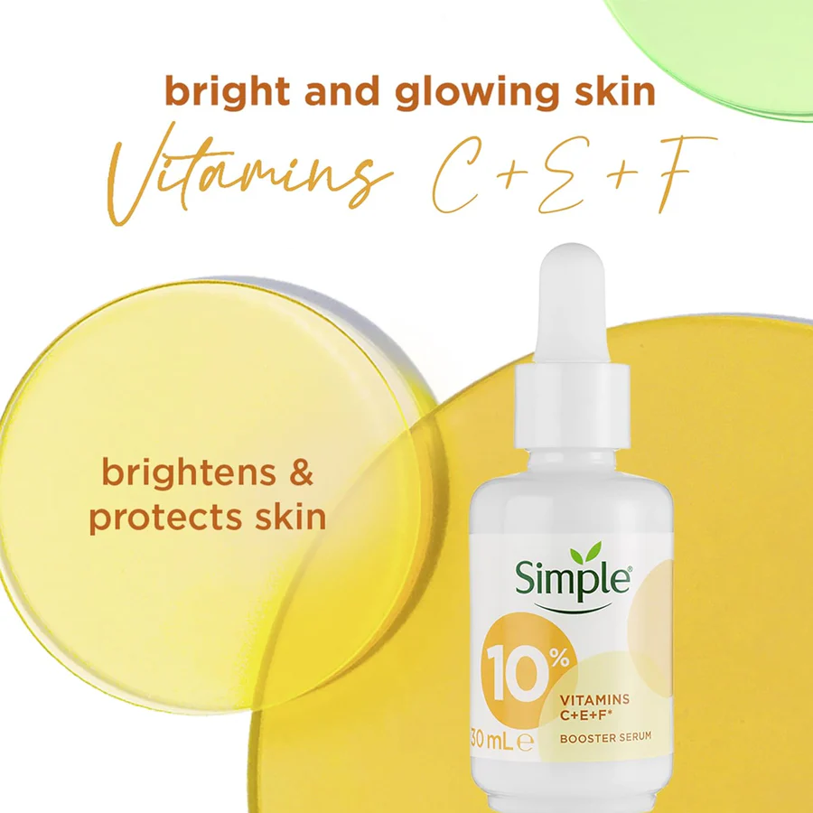 Simple Booster Serum 10% Vitamin C+E+F 30ml - Image 4
