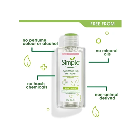Simple Kind To Eyes Eye Make Up Remover 125ml - Image 3