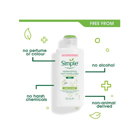 Simple Kind To Skin Replenishing Rich Moisturiser 125ml - Image 3