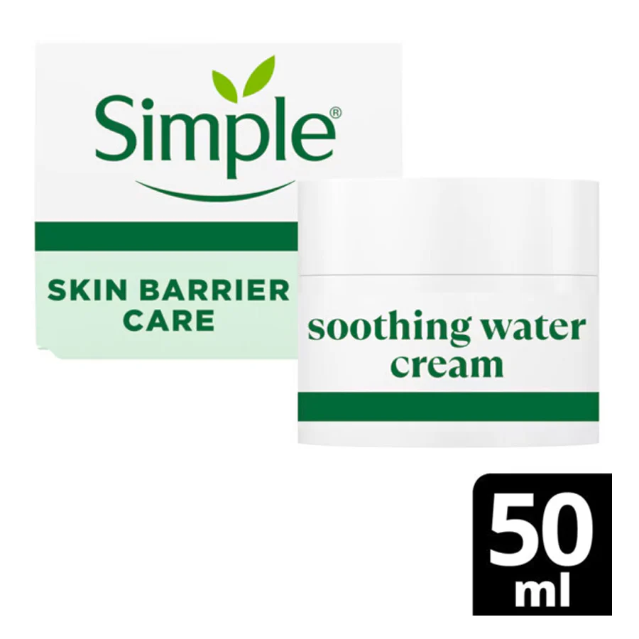 Simple Soothing Water Cream Face Moisturiser 50ml - Image 3