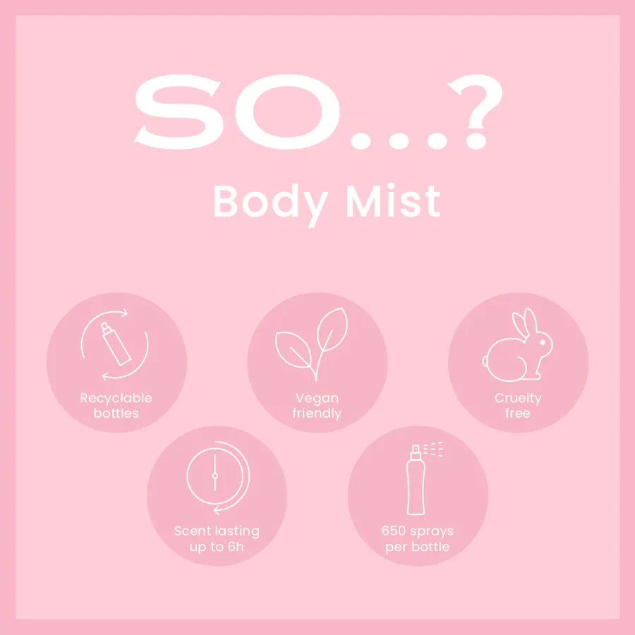So...? Vanilla Body Mist 100ml - Image 3