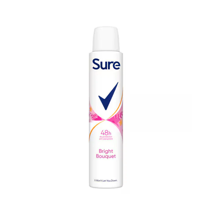 Sure 48 Hour Essential Protection Bright Bouquet Antiperspirant Deodorant 200ml